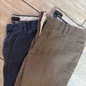 Banana Republic Men's Classic Gavin Chino Pants - Navy and Khaki